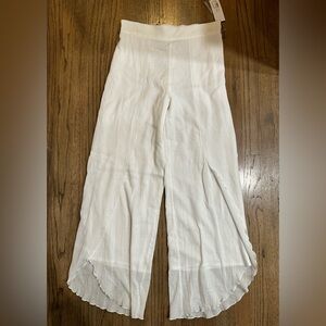 NEW Soft Surroundings Icon Wisteria Gauze Pants-Size Small (6-8)-White